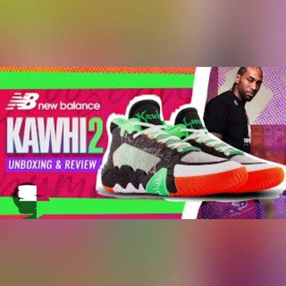 New Balance Kawhi 2 Goosebumps Leonard Black Green Orange Sneakers 13.5 Mens - Picture 7 of 16